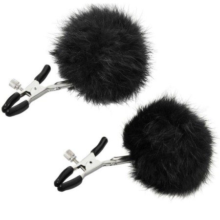 SPORTSHEETS PINZAS PEZONES METALICAS PELITOS NEGROS por sólo 19,16 €