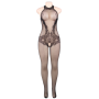 QUEEN LINGERIE BODYSTOCKING CON ABERTURA Y ENCAJE FLORAL S-L por sólo 15,96 €