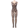 QUEEN LINGERIE BODYSTOCKING CON ABERTURA FLORES S-L por sólo 15,96 €