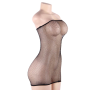 QUEEN LINGERIE VESTIDO CUERPO DE RED CON BRILLANTES S-L