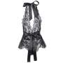 QUEEN LINGERIE TEDDY ESCOTADO DE ENCAJES S/M