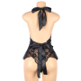 QUEEN LINGERIE TEDDY ESCOTADO DE ENCAJES PLUS SIZE por sólo 19,96 €