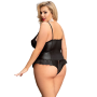 QUEEN LINGERIE TEDDY CON CREMALLERA PLUS SIZE por sólo 20,76 €