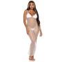 LEG AVENUE MAXI VESTIDO DE RED TRENZADA CON ESPALDA DESCUBIERTA BLANCO por sólo 19,19 €
