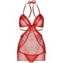 LEG AVENUE CHEMISE TIPO DELANTAL Y TANGA A JUEGO ROJO TALLA S/M por sólo 34,39 €