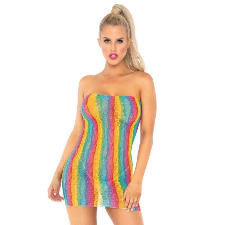 LEG AVENUE VESTIDO DE TUBO MULTICOLOR TALLA UNICA