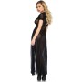 LEG AVENUE VESTIDO LARGO TRANSPARENTE CON ABERTURA FRONTAL TALLA M/L