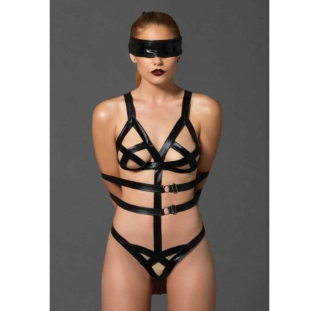 LEG AVENUE KINK TEDDY Y ANTIFAZ NEGRO por sólo 27,99 €