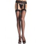 LEG AVENUE MEDIAS NEGRAS CON LIGUERO DE ENCAJE ADJUNTO por sólo 11,19 €