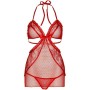 LEG AVENUE CHEMISE TIPO DELANTAL Y TANGA A JUEGO ROJO TALLA S/M por sólo 34,39 €