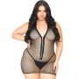 LEG AVENUE MINIVESTIDO EN RED CON CREMALLERA 1X-2X por sólo 23,99 €