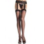LEG AVENUE MEDIAS NEGRAS CON LIGUERO DE ENCAJE ADJUNTO por sólo 11,19 €