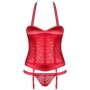 OBSESSIVE - FLAMERIA CORSET Y TANGA LIMITED COLOUR EDITION L/XL por sólo 47,46 €
