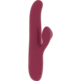 OHMAMA VIBRADOR CON FUNCIÓN DE MOVIMIENTO Y BOLAS ROTADORAS USB SILICONA por sólo 47,96 €