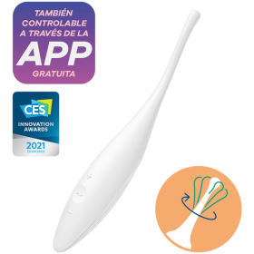 SATISFYER TWIRLING JOY ESTIMULADOR CLITORIS - BLANCO por sólo 39,96 €