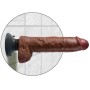 DILDO VIBRADOR KING COCK CON TESTICULOS 25.5 CM COLOR MARRON por sólo 63,99 €