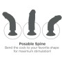 DILDO VIBRADOR KING COCK CON TESTICULOS 25.5 CM COLOR MARRON por sólo 63,99 €