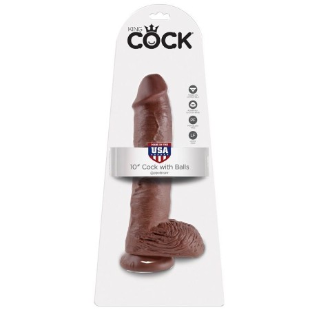 KING COCK 10" PENE REALISTICO MARRON 26.5 CM por sólo 47,96 €