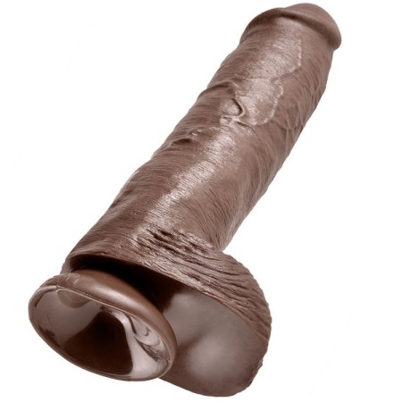 KING COCK 11" PENE REALISTICO MARRON 28 CM por sólo 56,78 €