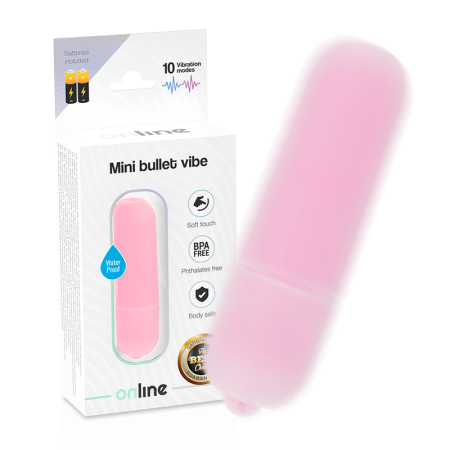 ONLINE MINI BALA VIBRADORA - ROSA por sólo 7,96 €