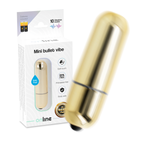 ONLINE MINI BALA VIBRADORA - DORADA por sólo 7,96 €