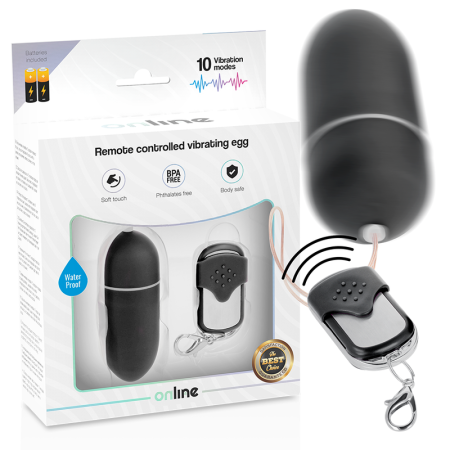 ONLINE HUEVO VIBRADOR CONTROL REMOTO L - NEGRO por sólo 17,56 €