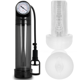 PUMP ADDICTED BOMBA ERECCIÓN RX9 NEGRO CON MASTURBADOR por sólo 43,12 €