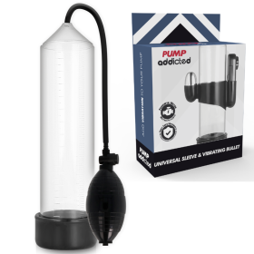 PUMP ADDICTED BOMBA ERECCIÓN RX3 TRANSPARENTE CON VIBRADOR por sólo 36,72 €