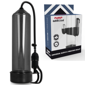 PUMP ADDICTED BOMBA ERECCIÓN RX5 NEGRO CON VIBRADOR por sólo 39,92 €