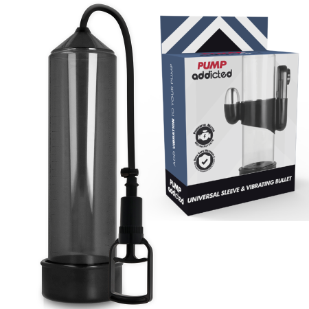 PUMP ADDICTED BOMBA ERECCIÓN RX7 NEGRO CON VIBRADOR por sólo 47,92 €