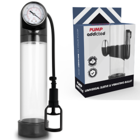 PUMP ADDICTED BOMBA ERECCIÓN RX9 TRANSPARENTE CON VIBRADOR por sólo 47,92 €