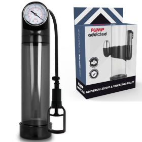 PUMP ADDICTED BOMBA ERECCIÓN RX9 NEGRO CON VIBRADOR por sólo 47,92 €