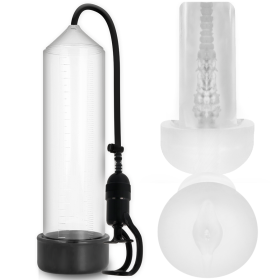 PUMP ADDICTED BOMBA ERECCIÓN RX5 TRANSPARENTE CON MASTURBADOR por sólo 35,12 €