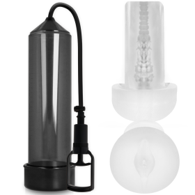 PUMP ADDICTED BOMBA ERECCIÓN RX7 NEGRO CON MASTURBADOR por sólo 43,12 €