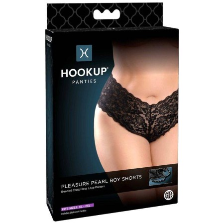 HOOK UP PLEASURE PEARL PANTY CON CADENA DE BOLAS TALLA GRANDE