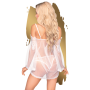 PENTHOUSE LIP SMACKER BABYDOLL BLANCO L/XL por sólo 13,56 €