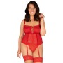 OBSESSIVE - BLOSSMINA CORSET Y TANGA 6XL/7XL por sólo 55,27 €