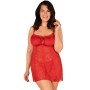 OBSESSIVE - BLOSSMINA CHEMISE Y TANGA 4XL/5XL por sólo 50,23 €