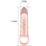 BAILE FUNDA EXTENSORA PENE nude CON STRAP PARA TESTICULOS 13.5 CM