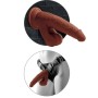 KING COCK PLUS 3D COCK SWINGING BALLS 24.5 CM - MARRON