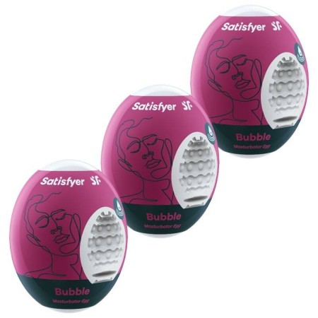 SATISFYER 3 HUEVOS MASTURBADORES - BUBBLE por sólo 10,36 €