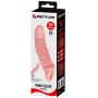 BAILE FUNDA EXTENSORA PENE nude CON STRAP PARA TESTICULOS 13.5 CM