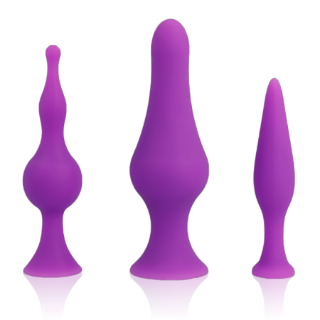 OHMAMA SET PLUG ANALES SILICONA - LILA