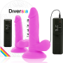 Vibrador flexible con mando a distancia 17 cm LILA