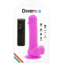 Vibrador flexible con mando a distancia 20.5 cm LILA