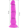 Vibrador flexible con mando a distancia 21 cm LILA