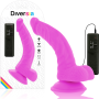 Vibrador flexible con mando a distancia 21.5 cm LILA por sólo 39,16 €