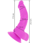 Vibrador flexible con mando a distancia 21.5 cm LILA