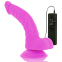 Vibrador flexible con mando a distancia 21.5 cm LILA