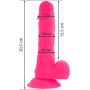 Vibrador flexible con mando a distancia 20.5 cm ROSA